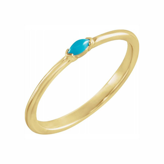 Marquise Shaped Turquoise ring